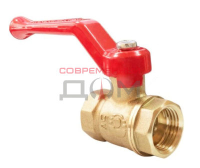 Кран шаровой для ВОДЫ VALFEX 1/2" НР/НР ручка-рычаг, латунный, 11Б27фт1М (96/24) /VF.220.LR1.012/